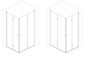 Cabina De Dus Rectangulara PRO OSLO DUO, UsI Pliabile, Dimensiuni La Alegere, Sticla Securizata 6 Mm, Inaltime 195 Cm - Img 10