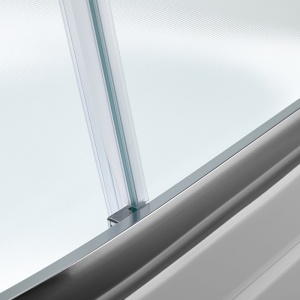 Cabina de dus semicirculara cu sticla securizata mata si cadita de dus inalta MAJA 80 x 80 cm - Img 16