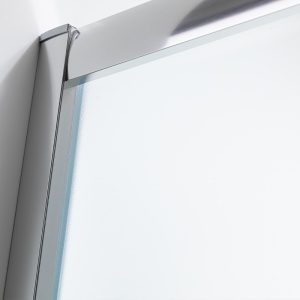 Cabina de dus semirotunda montaj dreapta din sticla securizata mata si rame cromate Maja 115 x 85 mm - Img 13