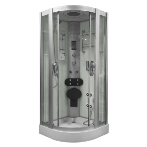 Cabina dus MO-09909A cu hidromasaj, culoare alb, dimensiune 90x90x220cm - Img 2