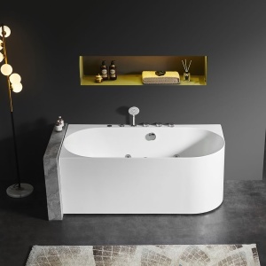 Cada asimetrica de colt cu hidromasaj si cromoterapie MO-18043L montaj stanga – 150 x 75 x59 cm, alb - Img 12