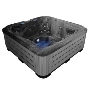 Cada cu hidromasaj, jacuzzi pentru gradina PRO 1353 AK.24 OB.03C 200 x 200 x 80 cm - Img 2