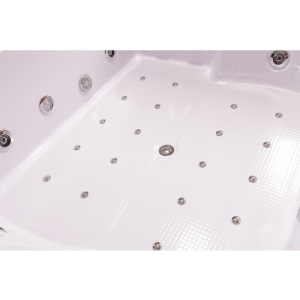 Cada cu hidromasaj pentru doua persoane Diablo 666 cu masca si finisaj stejar 180 x 150 cm - Img 16