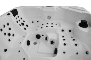 Cada cu hidromasaj rotunda, jacuzzi exterior , Pro 1346 Standard+ pentru 5 persoane 220 x 220 x 96 cm - Img 2