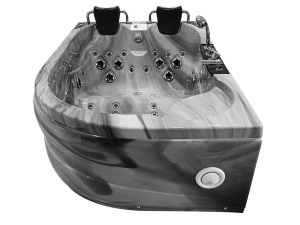 Cada cu hidromasaj SPA pentru 2 persoane MUS-1062 stanga, 180 x 122 x 60 cm, gri - Img 3