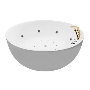 Cadă de baie albă cu spa și hidromasaj PRO-18027 – 180 × 180 × 60 cm - Img 3