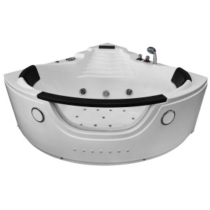 Cada de baie cu hidromasaj de colt MO-1003 Turbo Spa 140 x 140 x 67 cm, 2 persoane
