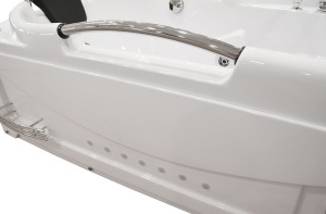 Cada de baie cu hidromasaj MO-1634B Turbo Spa, 170 x 87 cm, baterie termostatica, incalzitor si cromoterapie, alba - Img 9