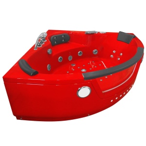 Cadă de baie cu hidromasaj RED SPA MO-1004 HC - cu încălzitor, 152x152x56 cm - Img 8