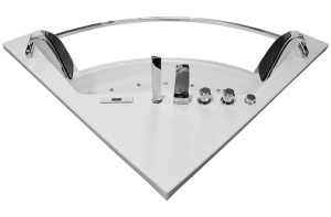 Cada de baie cu hidromasaj si Black SPA pentru 2 persoane, dimensiune 141x141x61cm - Img 22