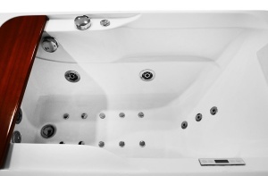 Cada de baie cu hidromasaj si SPA, alba, cu paravan sticla si dus fix, montaj stanga 140 x 78 x 58 cm - Img 13