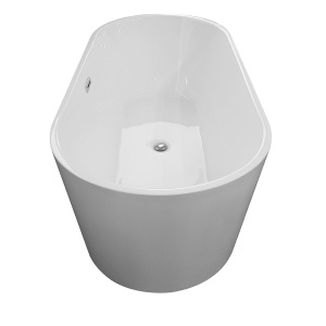 Cada de Baie de Sine Statatoare 170x80x58cm, Design Modern , Culoare Alb - Img 2