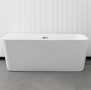 Cada De Baie , De Sine Statatoare , Design Modern 170x75x58cm, Culoare Alb - Img 7