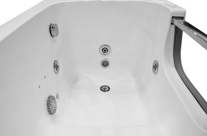 Cada de baie dreptunghiulara cu hidromasaj si SPA alba 130 x 81 x 66 cm - Img 19