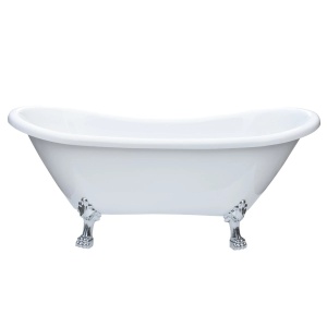 Cada de baie Florida Vest,cu picioare, dimensiune 175x72cm alb.