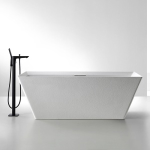 Cadă de baie freestanding cu strat rezistent la abraziune MUE-D001W, alb mat 170 x 75 x 60 cm - Img 2