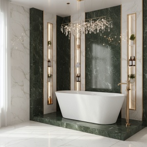 Cada de baie freestanding Ofelia alb 170 cm