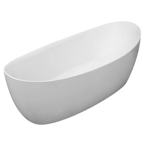 Cada de baie freestanding ovala MO-18001A – 170 x 80 x 68 cm, alb lucios
