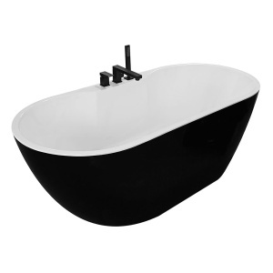 Cadă de baie independentă WM-2072DB-12 cu baterie neagră 170 x 80 x 58 cm - Img 7
