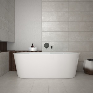 Cada de baie LENA 527C, Dimensiune 160x75cm, Culoare Alb, Deversor Crom - Img 16