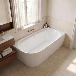 Cada de baie montaj colt dreapta Rea Marion 170 cm