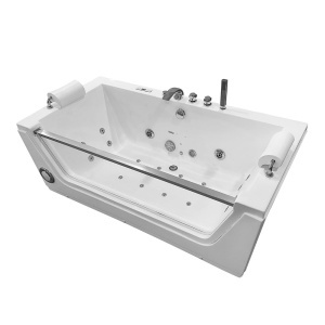 Cadă de baie SPA cu hidromasaj, alba, MO-0054, 176 x 85 x 61 cm - Img 3