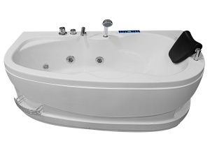Cadă de baie SPA cu hidromasaj alba, MO-0310, 160 x 78 x 56 cm - Img 4
