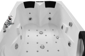 Cada de baie spa cu hidromasaj montare dreapta 180x120x63 cm alba - Img 13
