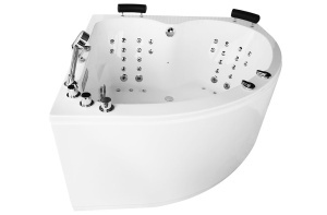 Cada de colt cu hidromasaj SPA MUE-0031A, 140 x 140 cm, 2 persoane, 58 duze si incalzitor - Img 3
