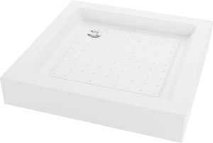 Cada dus Rio alb, dimensiune 70x70 cm