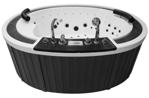 Cada SPA cu hidromasaj MUS-1099, Dimensiune 210x170x70 cm, carcasa grafit - Img 18