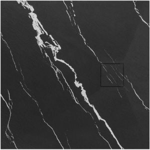 Cadita de dus 90x90 Magnum CARRARA Black - Img 3