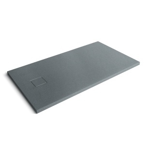 Cadita de dus din compozit de piatra Pro Exclusiv dreptunghiulara gri granit 140 x 80 x 4 cm