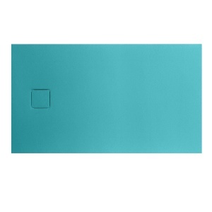 Cadita de dus din compozit de piatra Pro Exclusiv dreptunghiulara albastru 140 x 80 x 4 cm - Img 2