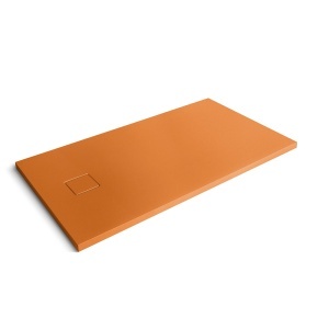 Cadita de dus din compozit mineral Pro Exclusiv portocaliu 140 x 80 cm