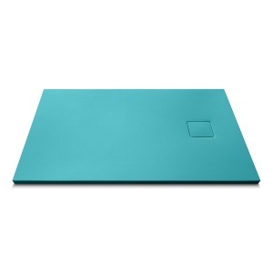 Cadita de dus dreptunghiulara din compozit de piatra Pro Exclusiv MUE-1084TB albastru 100 x 80 x 4 cm - Img 3