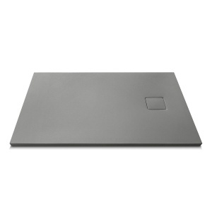 Cadita de dus dreptunghiulara din compozit mineral Pro Exclusiv MUE-1084G gri 100 x 80 x 4 cm - Img 3