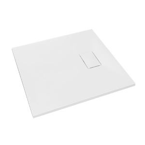 Cadita de dus MO-GD9090ES Dreptunghiulara, SMC, culoare Alb. 90X90X2.6CM - Img 1