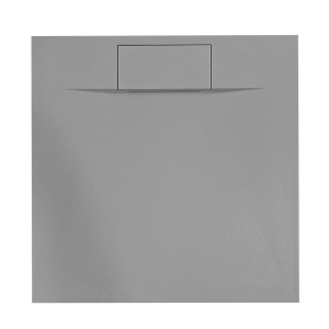 Cadita de dus patrata Pro SMC gri 80 x 80 x 2.6 cm - Img 2