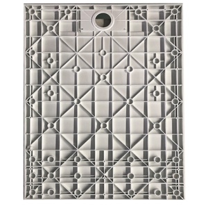 Cadita dus Deko slim, culoare alba, dimensiune 130x90cm - Img 9