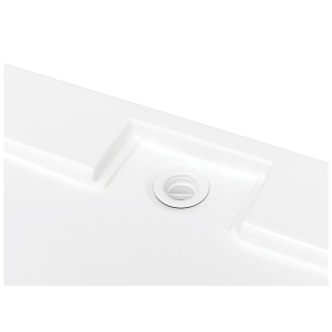 Cadita Dus din Acril PRO BESCO Ultra Slim, Sifon Inclus, Dimensiuni , 90 X 140 cm, Alb - Img 3