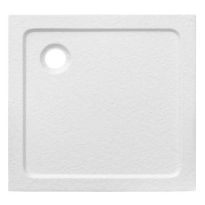 Cadita dus slim Silk alb 100x100cm - Img 2