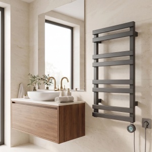 Calorifer electric, protprosop, REA NORI 90x50 Gri Mat - Img 4