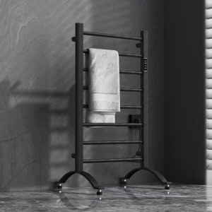Calorifer electric TAAL-BL 200W pentru baie 91x50, negru - Img 3