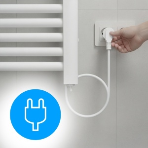 Calorifer port prosop electric din aluminiu pentru baie Eco Ladder 500W - Img 4
