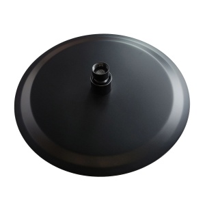 Cap de dus rotund Rea Black Matt 25cm - Img 3