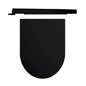 Capac WC Hatria Fusion/Futura, cu soft close si quick release, negru mat