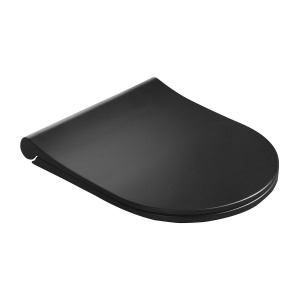 Capac WC SoftClose negru mat din duroplast