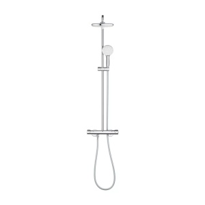 Coloana de dus cu baterie termostatata Grohe Tempesta 210 finisaj crom lucios - Img 4
