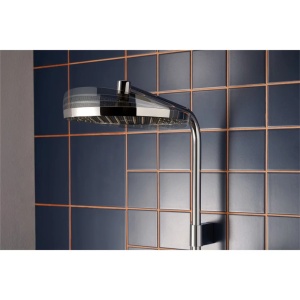 Coloana de dus cu baterie termostatata Hansgrohe Activera S EcoSmart si para cu 2 functii finisaj crom lucios - Img 5
